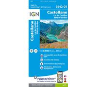 IGN Carte topographique Castellane / Lac de Castillon / Pnr du Verdon 1:25 000 Taille unique