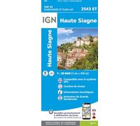Carte de randonnée IGN TOP 25 n° 3543 ET - Haute Siagne