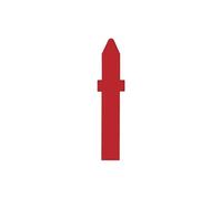 3547000 2 Lames de Scie Sauteuse Hcs Queue en T, Longueur Dentée 90 Mm, Longueur Totale 115 Mm, Dos Conique, Pas de Dents 3 Mm, Dents Avoyées Et