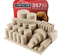 357 PCS Patins en Feutre Auto-Adhésifs X-Protector - Patins pour Meubles Beige - Patin Meuble - Patin Feutre Autocollant - Patins Glisseurs pour Meubles - Protégez Vos Sols!
