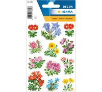 [3582-5] HERMA Lot de 5 stickers DECOR "fleurs sauvages" 3 feuilles de 12