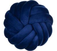 35cm Boule Coussin Décoratif Oreiller Noué Simplicité Nordique Créativité Tissage manuel Coussin Noué Rond, Bleu Foncé