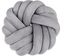35cm Boule Coussin Décoratif Oreiller Noué Simplicité Nordique Créativité Tissage manuel Coussin Noué Rond, Gris