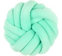 35cm Boule Coussin Décoratif Oreiller Noué Simplicité Nordique Créativité Tissage manuel Coussin Noué Rond, Vert Clair