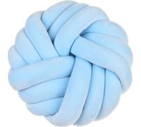 35cm Boule Coussin Décoratif Oreiller Noué Simplicité Nordique Créativité Tissage manuel Coussin Noué Rond, Bleu