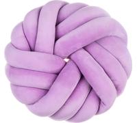 35cm Boule Coussin Décoratif Oreiller Noué Simplicité Nordique Créativité Tissage manuel Coussin Noué Rond, Violet