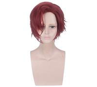 35Cm longueur rose blanc et rouge profond Cosplay perruque jeu arcane perruque court Cosplay pour homme et femmes perruque synthétique Cosplay perruque tête PL-598-2