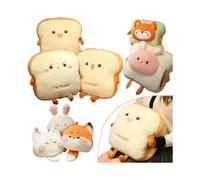 (35cm une dent voir description) Soft Toast Kawaii Food Cochon Lapin Renard Toast Soft Doll