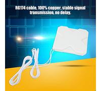 35dBi High Gain Antenna Booster Broadband Signal Amplifier with SMA Connector for 4G LTE WiFi Router Long Range Wireless Network Extender (5-30MHz, Waterproof, 20dB Low Noise)