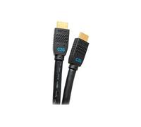 C2G 35ft Ultra Flexible 4K Active HDMI Cable Gripping 4K 60Hz - In-Wall M/M - Câble HDMI avec Ethernet - HDMI mâle pour HDMI mâle - 10.7 m - noir - actif, support pour 4K60Hz