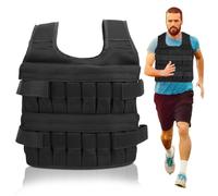 35Kg Gilet Lesté, 53 X 44 Cm/20,9 X 17,3 Pouces Gilet De Sable Gilet De Protection Réglable En Maille Lestée Sans Manches Pour Le Sport La Course À Pied L'entraînement