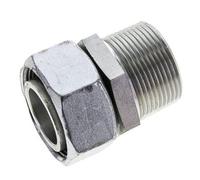 35L & 1-1/4'' NPT Acier zingue pivotant droit avec filetage mâle 160 bar Reglable ISO 8434-1