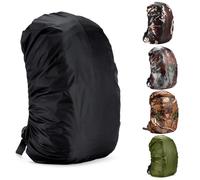 35L/60L Camping en plein air randonnée alpinisme sac à dos sac étanche capuchon de pluie couverture black