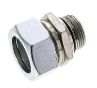 35L & UN 1-5/16''-12 Raccord droit de coupe en acier zingue à filetage mâle 160 bar ISO 8434-1