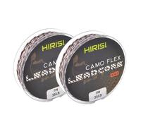 Hirisi Tackle 35LB 7M Matériel de pêche à la Carpe Leadcore 3 Lignes de Fils tressés en Couleurs, Paquet de 2 (Camo Brown)