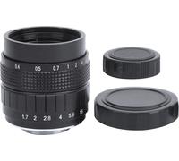 35mm F1.7 C Mount TV -Téléfilm Fixe Focus Mirrorless Camera Objective AccessoireBlack