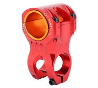 35mm Riding Stem | High - Strength Aluminum Alloy Short Handlebar | 31.8 / 35mm Dual Caliber Compatible | CNC Hollow Design for Mountain/Road | 162g Lightweight Riding Accessory (Red)