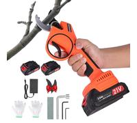35mm Sécateur Électrique Sans Fil - Sécateur électrique Portable avec 2 batteries 21 V/2000 mAh, Secateur electrique sans fil pour Vigne, Olivier, Haies, Rosiers, Arboristes
