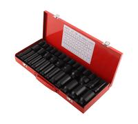 35PCs Deep Impact Socket 1/2" Drive Metric Axle Hub Nut Kit 8-32mm 6 points