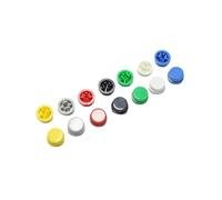 35pcs A24 Tactile Push Button Switch Cap for 12 * 12 * 7.3mm Tact Switchs red black blue green yellow white grey NWPNLXEA(Weiß)