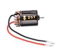 35T 45T 55T 540 Brushless Motor, RC Model Car Motor, Two Way Bearing Strong Force with External Carbon Brush, for Big Trucks and Climbing Car (35T)