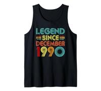 35th Birthday Idea Legend Since December 1990 35 Years Old Débardeur