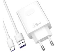 35W Chargeur et Câble USB C pour Honor 400 Lite 5G 200 90 Smart 70 Supercharge Adaptateur de Chargeur Mobile avec Charge Rapide