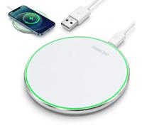35W Chargeur Induction sans Fil Rapide Wireless Charger Fin pour Téléphones | Portables Chargeur Qi pour iPhone 17/16/15/14/13/12 Pro Max Air Pods 2/3/Pro Samsung Galaxy S23/S22/S21 avec Câble USB-C