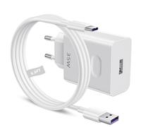 35W Chargeur Rapide USB et 2M 6A Câble USB C pour Honor 400 Smart 5G 400 Lite 5G 200 90 Magic6 Lite X7d X7c X8c, Adaptateur Secteur pour Honor Pad X9a Pad 9, Supercharge Alimentation Adaptateur Blanc