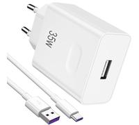 35W USB Chargeur Rapide pour Honor X6b X8c X8b Magic7 6 Lite 200 Smart/Lite,35W Chargeur avec 5A Câble USB C 1m pour Honor 400 90 70 Lite Magic6 6Pro X8a X7a X6a Pad X8a X9a X9 9 8