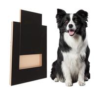 35x25cm Wooden Pull-Out Dog Nail Scratch Pad Grinding Board | 13.8x9.8x1.2 inch Pet Grooming File | Sliding Drawer Style Claw Trimmer Mat | Indoor Training Toy for Puppies Dogs