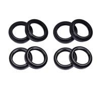 35x48x11 Fork Sceau d'huile Couverture de poussière Compatible avec KX80 KE175 Z ZR - 400 GPZ 500 550 GS GSX 400 RD350 XS650 XS Motor de Moto(4pcs Seal 4pc Cover)