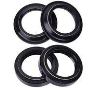 35x48x11 Fork Sceau d'huile Couverture de poussière Compatible avec KX80 KE175 Z ZR - 400 GPZ 500 550 GS GSX 400 RD350 XS650 XS Motor de Moto(2pcs Seal 2pc Cover)