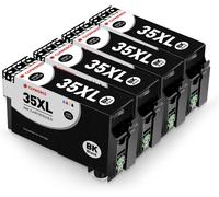 35Xl 35 Xl Cartouches D'Encre Noir Multipack Compatibles Avec Epson Workforce Pro Wf-4740 Wf-4730 Wf-4725 Wf-4720 Wf-4740Dtwf Wf-4730Dtwf Wf-4725Dwf Wf-4720Dwf Imprimante, Lot De 4[ENC944983]