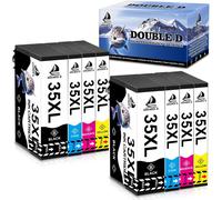 35Xl Cartouche D'Encre Pour Epson 35Xl Compatible Avec Epson Workforce Pro Wf-4720 Wf-4725 Wf-4730 Wf-4740 Wf-4720Dwf Wf-4725Dwf Wf-4740Dtwf Wf-4730Dtwf (2 Noir,2 Cyan,2 Magenta,2 Jaune)