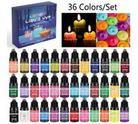 36/30/24 couleurs de cire à teindre pour la fabrication de bougies (couleur au choix), comprenant 5g/0,17oz de colorant à bougie, teinture de bougie pour faire des bougies en cire de soja vert,brun,ja