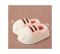 (36-37,Pink)Cat Paw Slippers, 3D Cat Paw Cartoon Slipper for Women