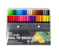 36/48/60/72/100 Couleurs En Feutre Brosse De Pinceau À Aquarelle Aquarelle Pour Les Coloriages Pour Adultes