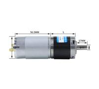 36-555 Max 100kg.cm High Torque Planetary Gear electronic starter Adjustable Speed Reversed CZAOINCU(12v 160rpm,8mm shaft)