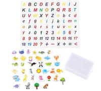 36 Aimants Animaux Résine, 26 Aimants Alphabet Eva, Set Complet Aimants Créatifs pour Enfants, Décoration Réfrigérateur Éducative, Cadeau Apprentissage Maternelle