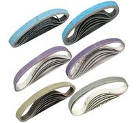 36 bandes abrasives 305x13mm, teinte rouge pour métal