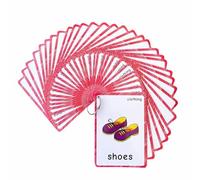 36 Cartes Éclair Vêtements en Anglais, Matériel Montessori pour l'enseignement de l'Anglais (ESL), Homeschool et Thérapie Autisme