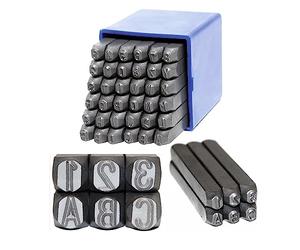 36 chiffres et lettres à frapper 4 mm