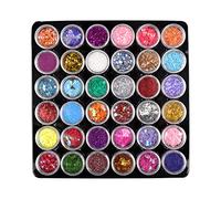 36 Color Fluorescent Glitter Sequins Epoxy Resin Filling Various Mixed Color Sequins DIY Jewelery Making Glitter Flakes for Crafts Nail Polish Christmas