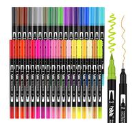36 Couleurs Feutres Coloriage Adulte,Stylo Feutre Double Pointe Fine avec Enfants, Pour Dessin, Manga, Doodling, Scrapbooking HO-36B