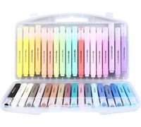36 couleurs Marqueurs de peinture acrylique Conseils doux Stylos Nettoyage facile sans fil pour dessiner la peinture