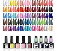 36 Couleurs Vernis Semi Permanent 41Pcs Lot de Vernis Gel U V Semi Permanent avec Base Top Coat Brillant et Matte Vernis à Ongles