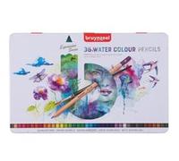 Royal Talens Crayons de couleur aquarellables BRUYNZEEL Expression – set 36 + pinceau