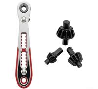 36 dents réversibles pour mini liquet avec entraînement carré de 6,35 mm pour embouts de 6,35 mm, serrage et desserrage efficaces dans des endroits limités (B)