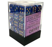 36 Dés Chessex 6 Lustrous (12mm) Violet/Or